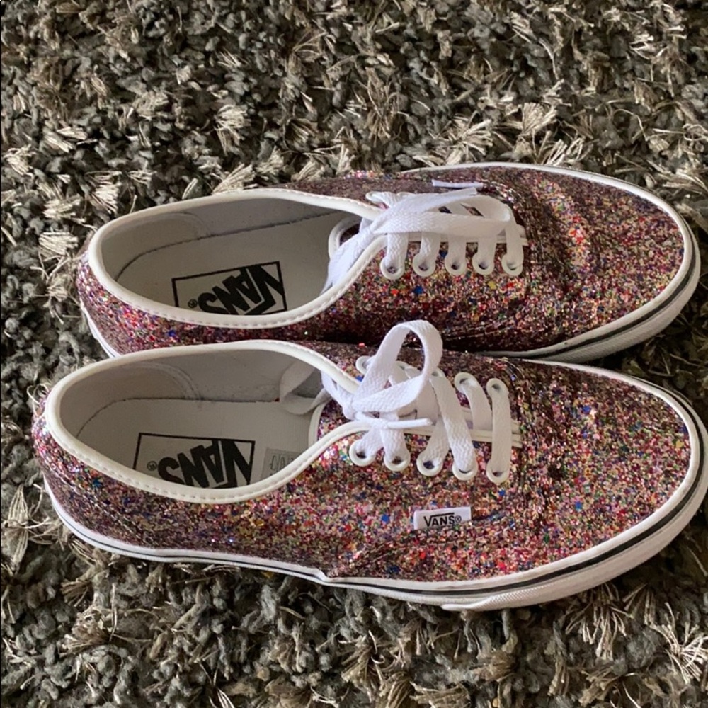 Pink glitter Vans